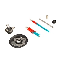 Фото 2 Кальян MAMAY CUSTOMS Flow м.волна-красный (без колбы) 