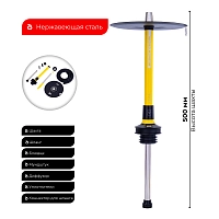 Фото 1 Кальян MISHA REVOLT Lemon желтый (без колбы) 