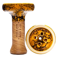 Фото 2 Чашка Облако Black Glaze Top 50 оранжево-чёрный мрамор 