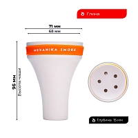 Фото 1 Чашка Mexanika Fancy (белая с оранжевым) 