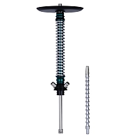 Фото 1 Кальян MAMAY CUSTOMS Coilovers зелёный лак-хром (без колбы) 