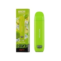 Фото  BRUSKO Minican Яблоко со льдом (1500 затяжек) 