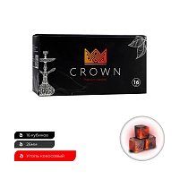 Фото 2 Уголь Crown кокосовый 16 шт (26 мм) 