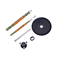 Фото 4 Кальян MAMAY CUSTOMS Leather Edition кожа-хаки (без колбы) 