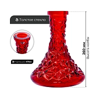 Фото 3 Колба Vessel Glass Кристалл красный 