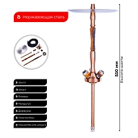 Фото 2 Кальян UNION Fibonacci PVD bronze (без колбы) 
