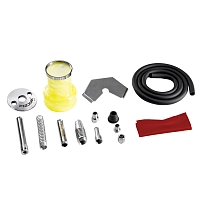 Фото 2 Кальян Pizduk PRO Black-bag (бело-желтая колба) 