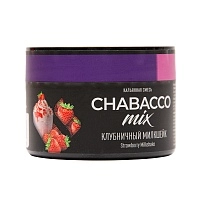 Фото  Chabacco Mix Medium с ароматом Клубничный милкшейк (Strawberry milkshake), 40гр. 