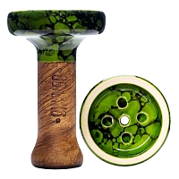 Фото 1 Чашка Облако Black Glaze Top зелено-чёрный мрамор 