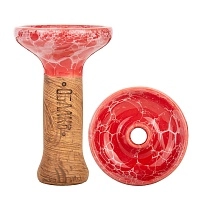 Фото  Чашка Облако Phunnel M Glaze Top 73 красно-белый мрамор 