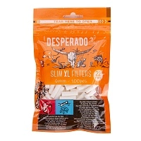 Фото  Фильтры для самокруток DESPERADO Slim XL 6/22мм (100шт) 