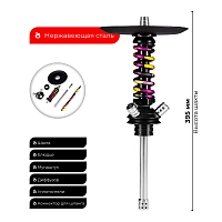 Фото 2 Кальян MAMAY CUSTOMS Coilover Micro золото-пурпурный камуфляж (без колбы) 