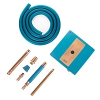 Фото 2 Кальян Hoob Atom Marine Blue x Bronze 