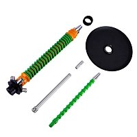 Фото 4 Кальян MAMAY CUSTOMS Coilovers оранжево-салатовый (без колбы) 