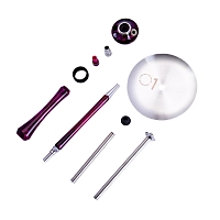 Фото 4 Кальян UNION Sleek акрил Full фиолетово-красный 