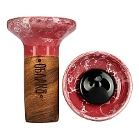 Фото  Чашка Облако Flow black on crimson marble 