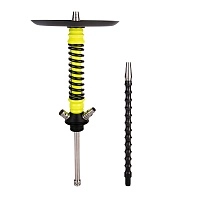 Фото 1 Кальян MAMAY CUSTOMS Coilover MINI BASE жёлтый флюр/чёрный (без колбы) 