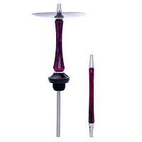 Фото 1 Кальян UNION Sleek акрил фиолетово-красный 