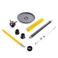 Фото 3 Кальян MAMAY CUSTOMS Coilovers чёрно-жёлтый (без колбы) 2 