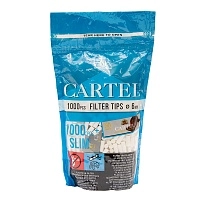 Фото  Фильтры для самокруток CARTEL REGULAR 6/15мм (1000шт+50шт бумаги) 