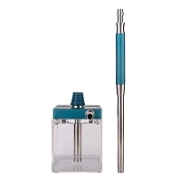 Фото 1 Кальян Hoob subAtom Морской синий x Нержавеющая сталь | Hoob Cube Mini 