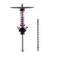 Фото 1 Кальян MAMAY CUSTOMS Coilover Micro фиолетовый хром (без колбы) (гр. BBS) 