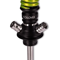 Фото 4 Кальян MAMAY CUSTOMS Coilovers чёрно-салатовый лак (без колбы) 