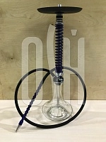 Фото  Кальян MAMAY CUSTOMS Coilovers хром-синий (без колбы) 