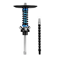 Фото 1 Кальян MAMAY CUSTOMS Coilovers MINI голубой сплеш-черный (без колбы) 