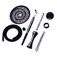 Фото 3 Кальян Alpha Hookah X Artist black matte (без колбы) 