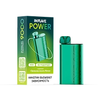 Фото  INFLAVE POWER Зелёное манго мята (9000 затяжек) 