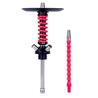 Фото 1 Кальян MAMAY CUSTOMS Coilover Micro чёрно-розовый ф (без колбы) 