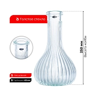 Фото 2 Колба Vessel Glass Капля Медуза прозрачная 