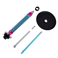 Фото 4 Кальян MAMAY CUSTOMS Coilovers фуксия-мята (без колбы) 