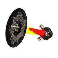 Фото 2 Кальян MAMAY CUSTOMS Flow жёлтый ф. розовый ф. (без колбы) 