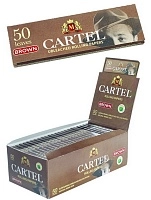 Фото  Бумага для самокруток CARTEL BROWN (50шт) 