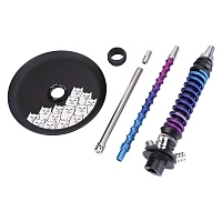 Фото 4 Кальян MAMAY CUSTOMS Coilovers MINI Space (грав.котофаки) (без колбы) 