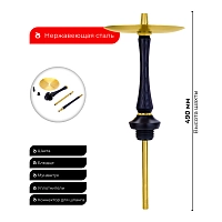 Фото 1 Кальян UNION Sleek PVD чёрный 