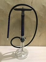 Фото  Кальян MAMAY CUSTOMS Coilovers хром-синий лак (без колбы) 