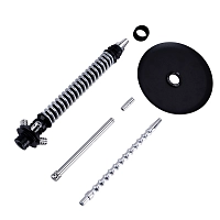 Фото 4 Кальян MAMAY CUSTOMS Coilovers чёрный-хром (без колбы) 