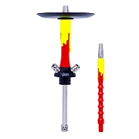 Фото 1 Кальян MAMAY CUSTOMS Flow красно-жёлтый ф. (без колбы) 