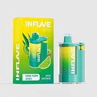 Фото  INFLAVE SPIN Киви лайм алоэ (8000 затяжек) 