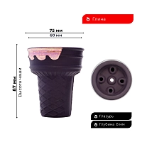 Фото  Чашка Gelato Cioccolato gold 