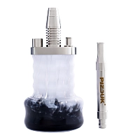 Фото 1 Кальян Pizduk Hookah (black-bag) чёрно-белая колба 