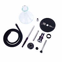 Фото 3 Кальян Alpha Hookah Beat Splash Grumpy (прозрачная колба) 