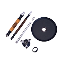 Фото 4 Кальян MAMAY CUSTOMS Leather Edition Mini кожа-чёрный (без колбы) 