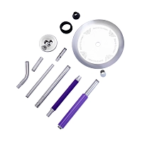 Фото 4 Кальян Mexanika STM Mini пурпурный (без колбы)+чашка 