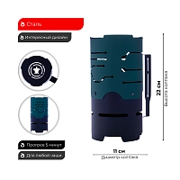 Фото 1 Колпак Tortuga Старк зелёный 