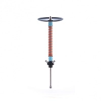 Фото  Кальян MAMAY CUSTOMS Coilovers голубо-оранжевый (грав. BBC) (без колбы) 