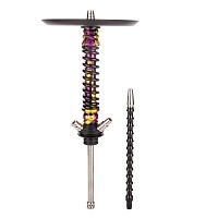 Фото 1 Кальян MAMAY CUSTOMS Coilover MINI SPECIAL ANOD пурпурнозолотой камуфляж/чёрный (без колбы) 